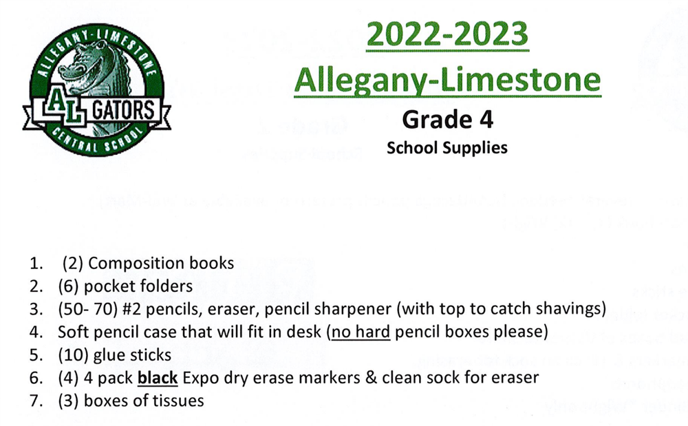 Supply List